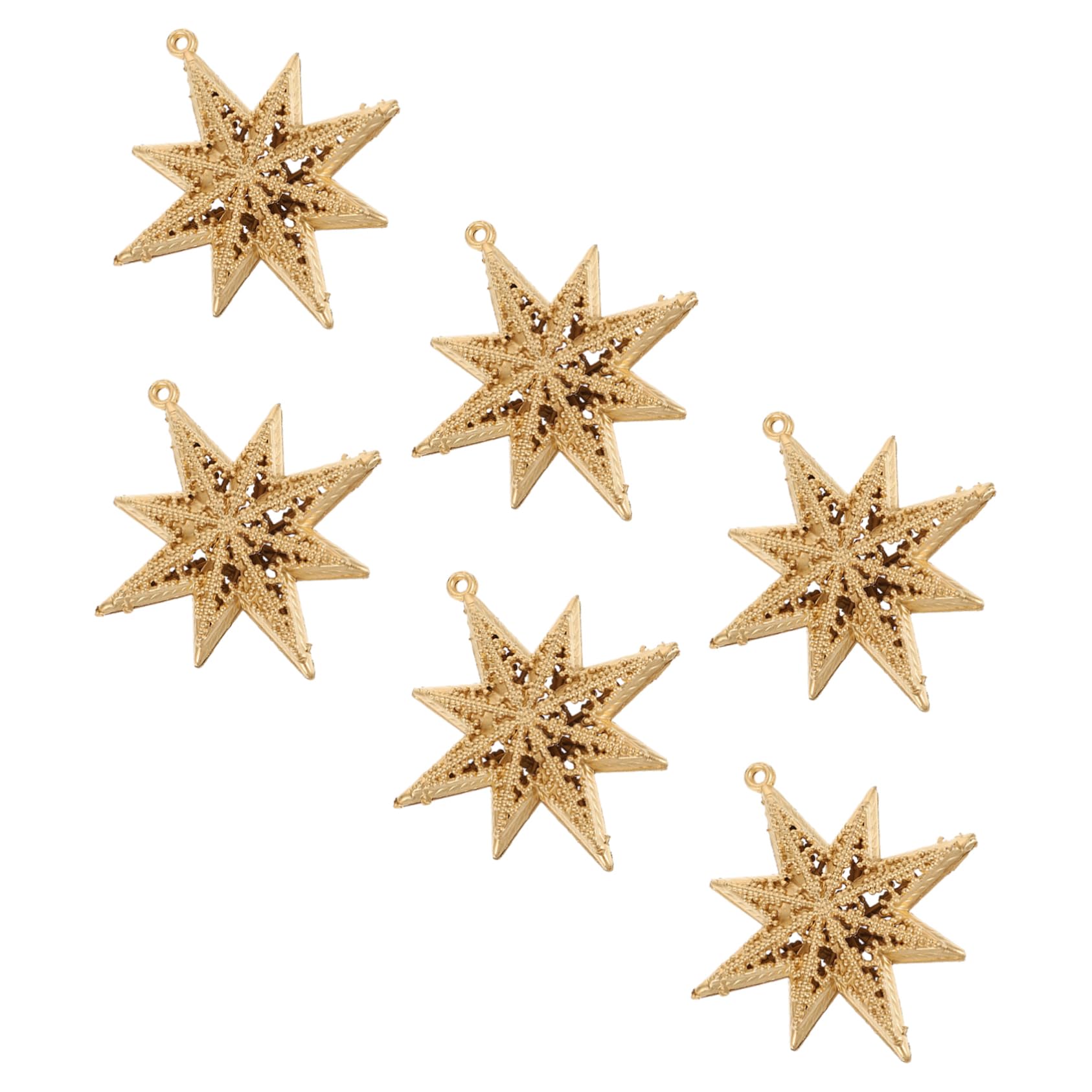 Alipis 5 Set Ciondolo Stella Dorata D'oro Ornamenti Di Natale Stella Decorazioni Da Appendere All'albero Di Natale Ciondolo Glitterata Peluche Stelle Plastica Golden 6 Pezzi * 5