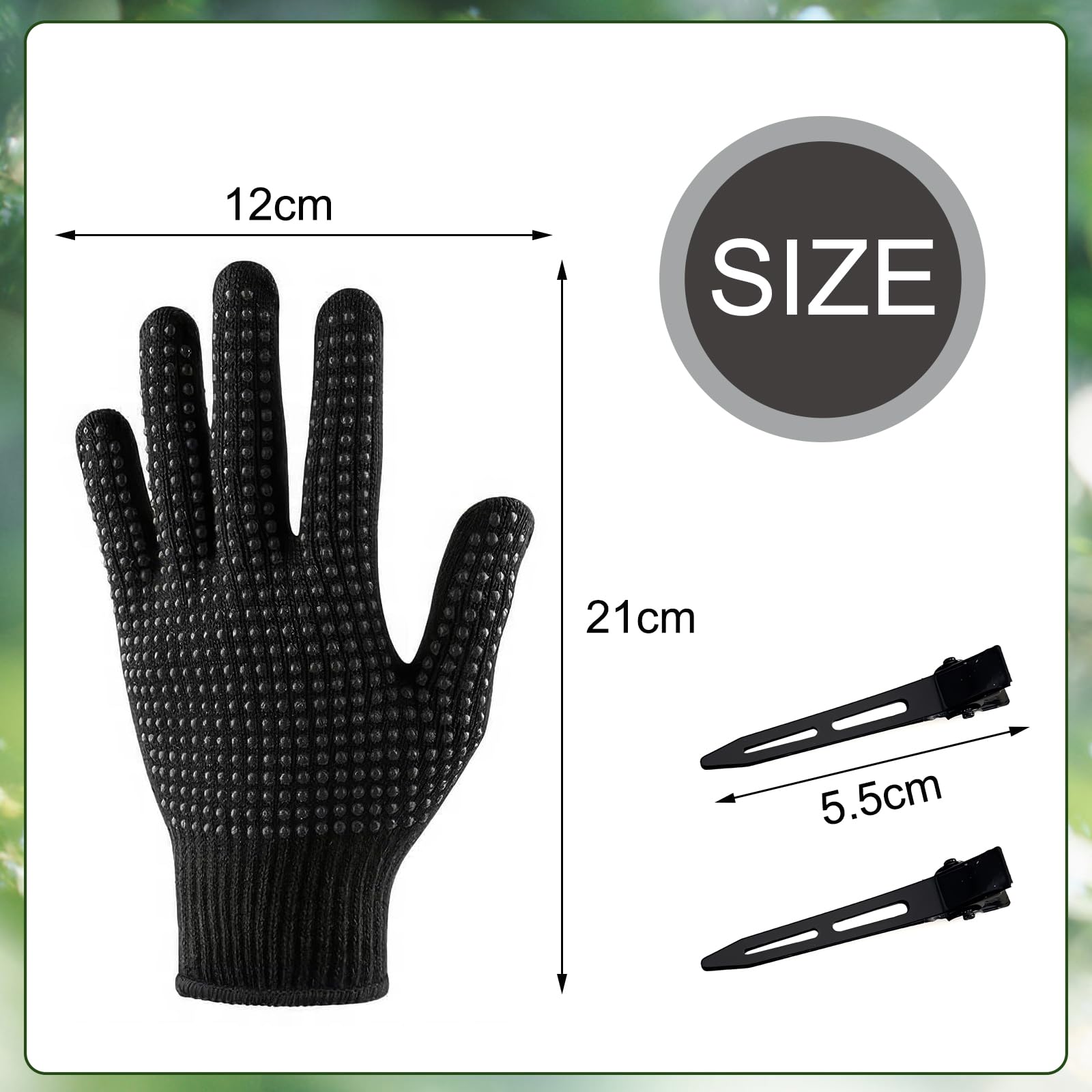 2 Gant Anti Chaleur,Gants professionnels résistants à la chaleur,Gants Résistants à la Chaleur,pour fer à friser pour coiffer les cheveux, pour lisseur boucleur,coiffure,fer à lisser et fer