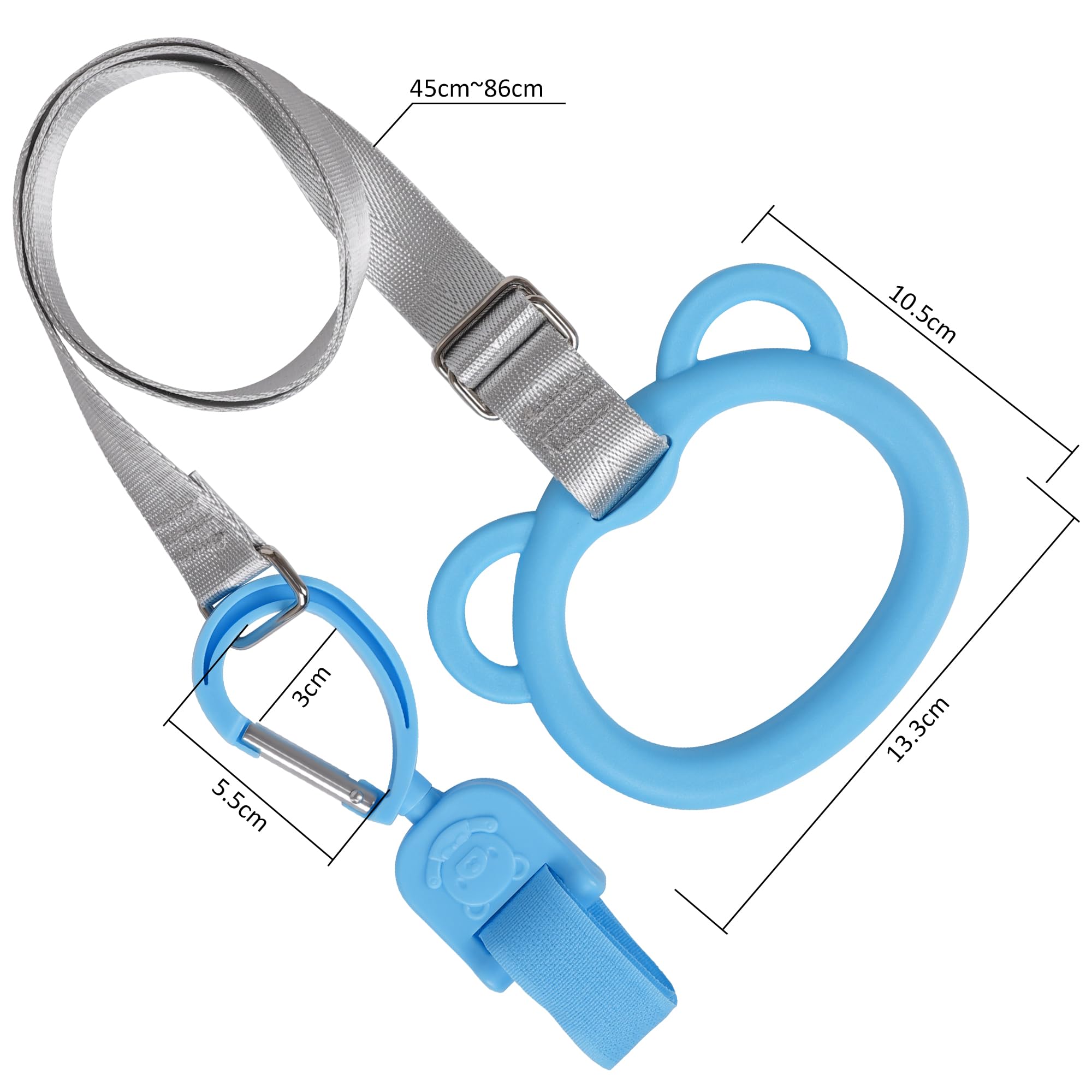 Laisse de sécurité pour poussette pour tout-petits - Compatible avec poussette, landau, buggy et plus - Laisse de sécurité pour garder les enfants à proximité lors de vos déplacements (longueur de la