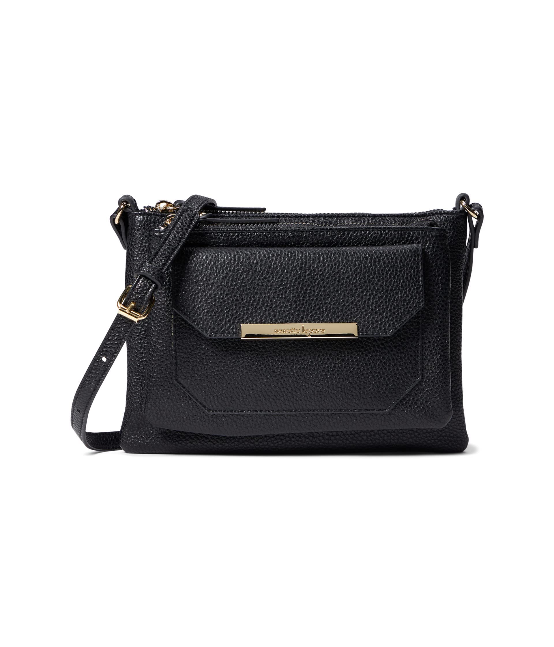 Nanette LeporeJarson Double Zip Flap Crossbody Black One Size