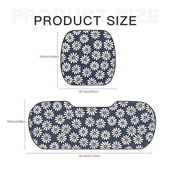 希少!!花柄クッション 3個セット Amazon.co.jp: カーシートクッション 3枚組 デイジー柄 花柄 車