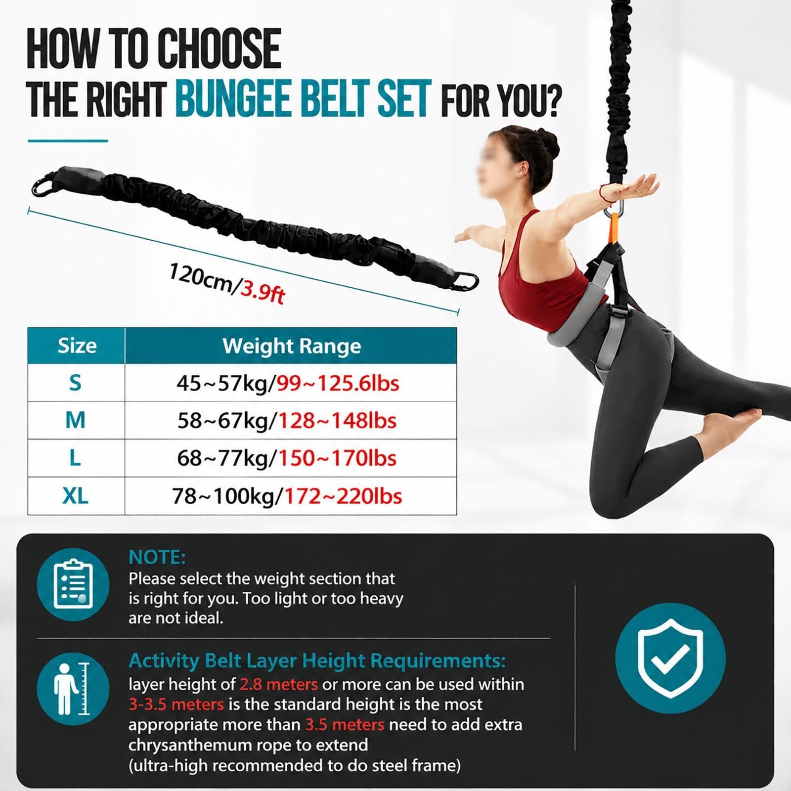 JYHHCYS Kit Bungee Fitness Entrenador De Fitness Aéreo para El Hogar