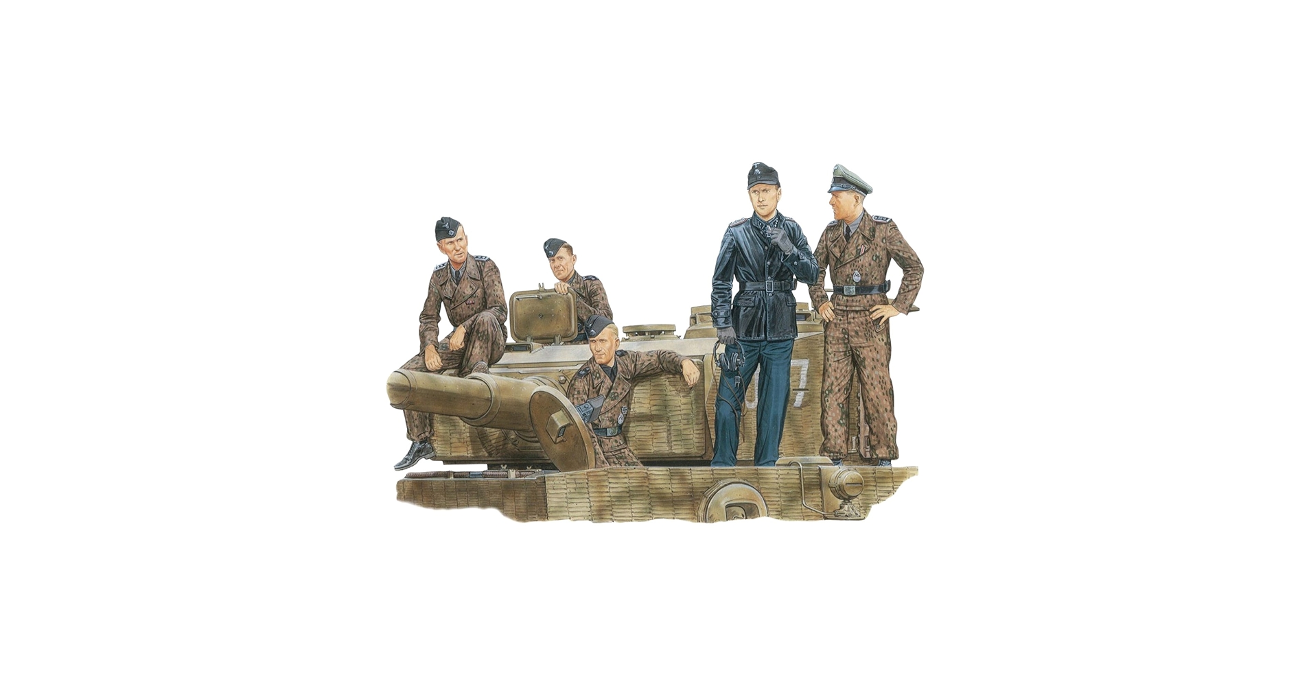 ドラゴン社　WWⅡ 1/6　NORMANDY 1944 TIGER ACE Dragon Tiger Aces Normandy 1944 German Soldier Figures Model