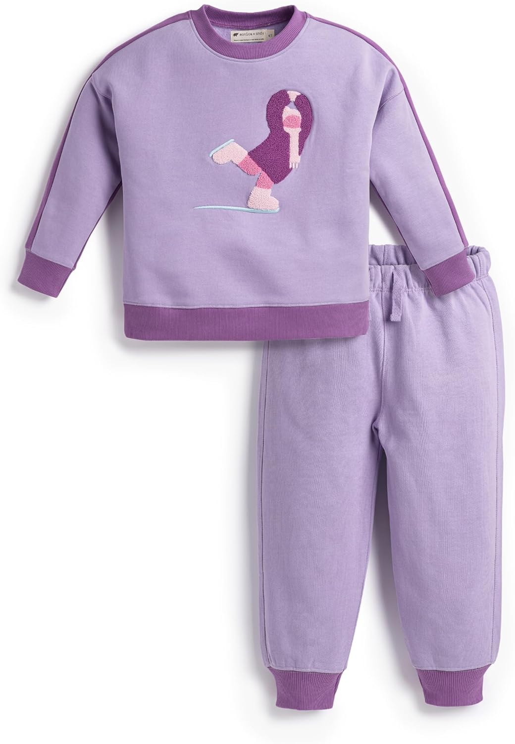 monica + andy unisex-child Organic Sporty Sweatsuit