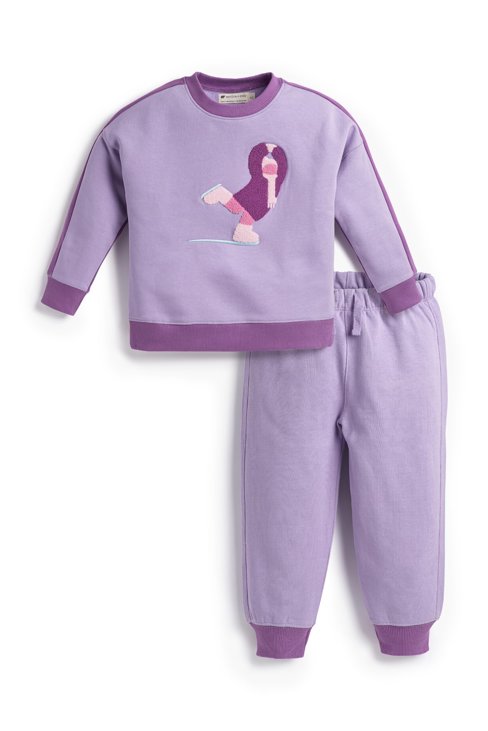 monica + andy unisex-child Organic Sporty Sweatsuit