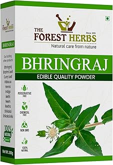 Forest Herbs 100% Natural Organic Bhringraj Powder For Hair Growth - 100 Grams