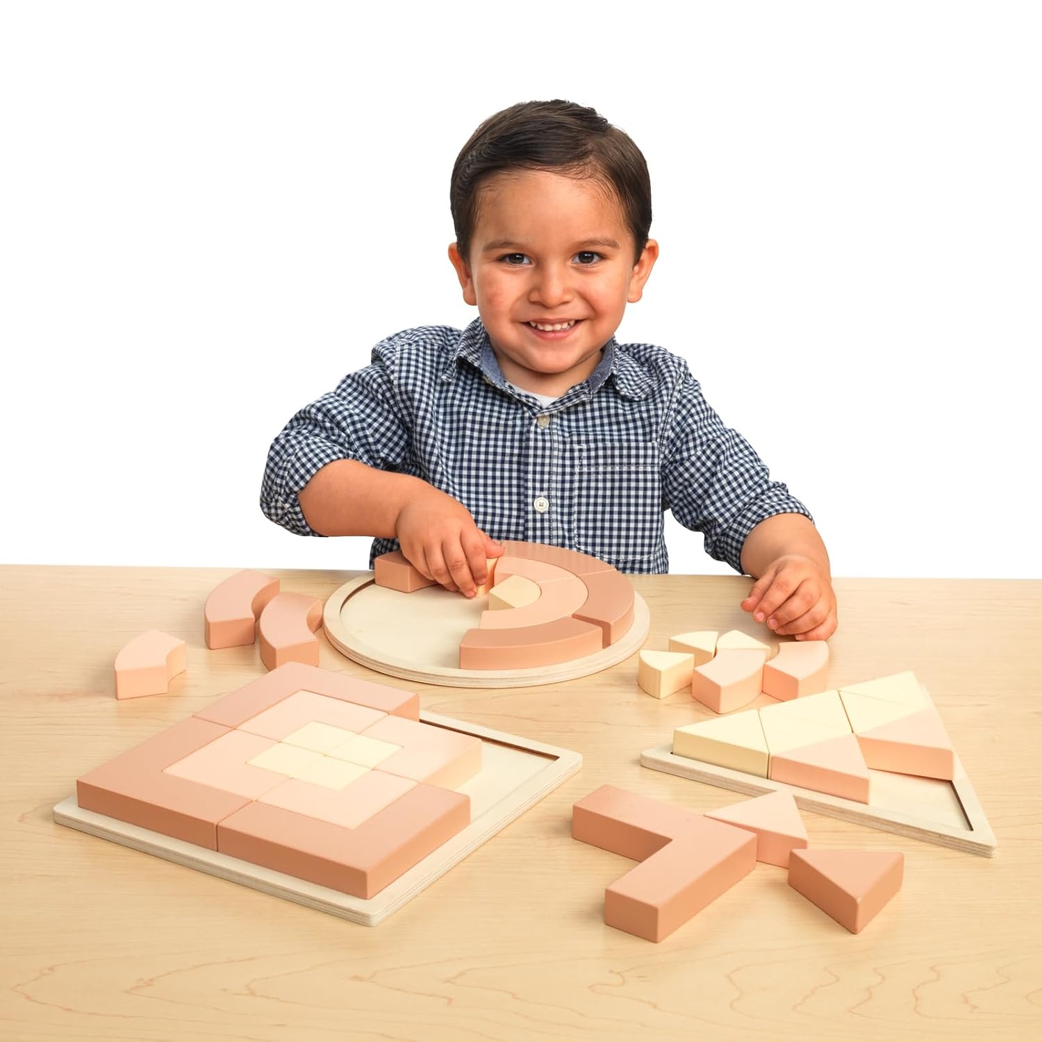 Excellerations Wooden Attribute Puzzle Collection - Set of 3