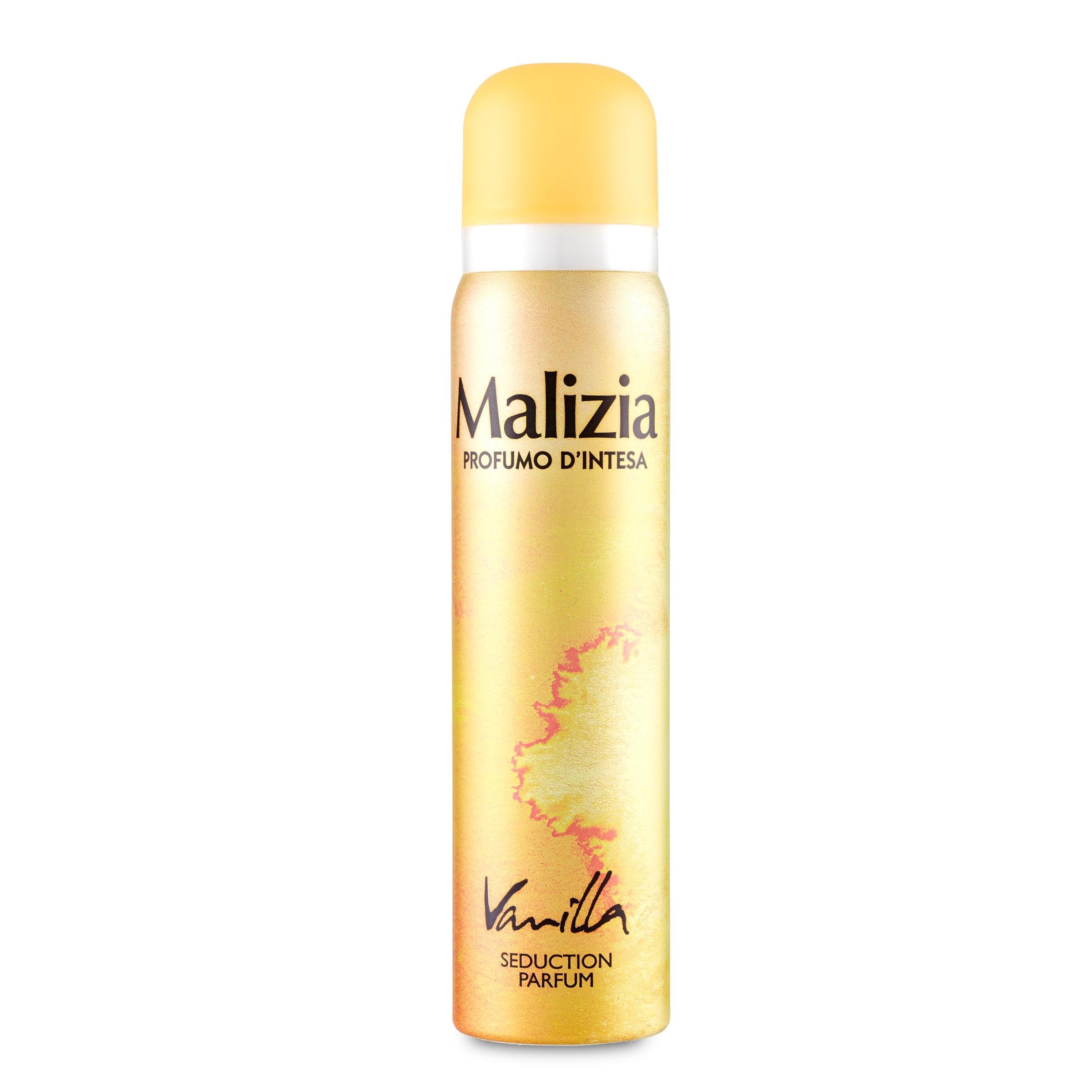 12x MALIZIA Deodorante Donna Vanilla Seduction Parfum,Deodorant Deo Spray für Damen 100ml + Beni Culinari Kostenloser Schlüsselanhänger