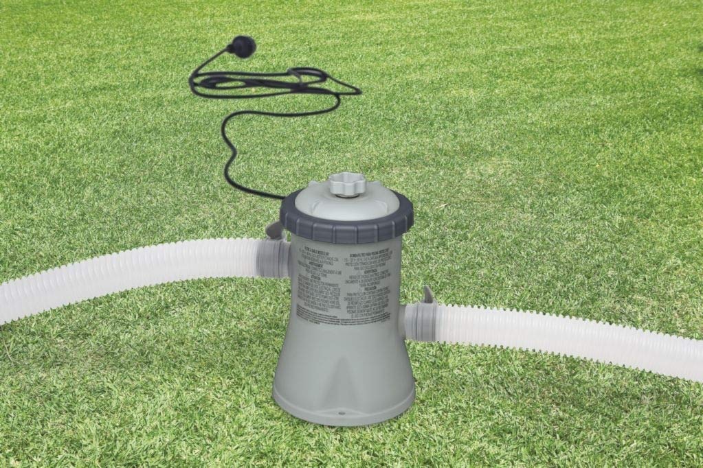 Marimex Tampa -Piscina per Nuoto, Piscina Gonfiabile da Giardino con Accessori, Rotonda con Filtro a Cartuccia, 3,05 x 0,76 m