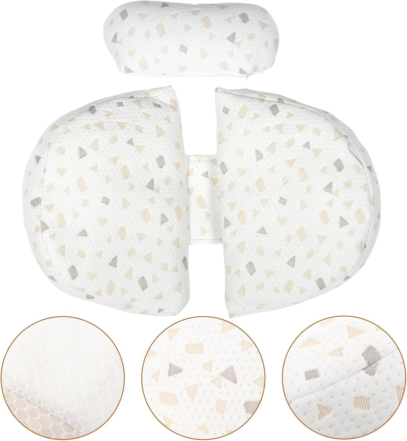 BESPORTBLE Pregnancy Body Pillow for Pregnant Women Adjustable Maternity Side Sleeping Pillow with Lumbar and Belly Support Grey Waist Cushion for Back Relief and Comfortable Sleep