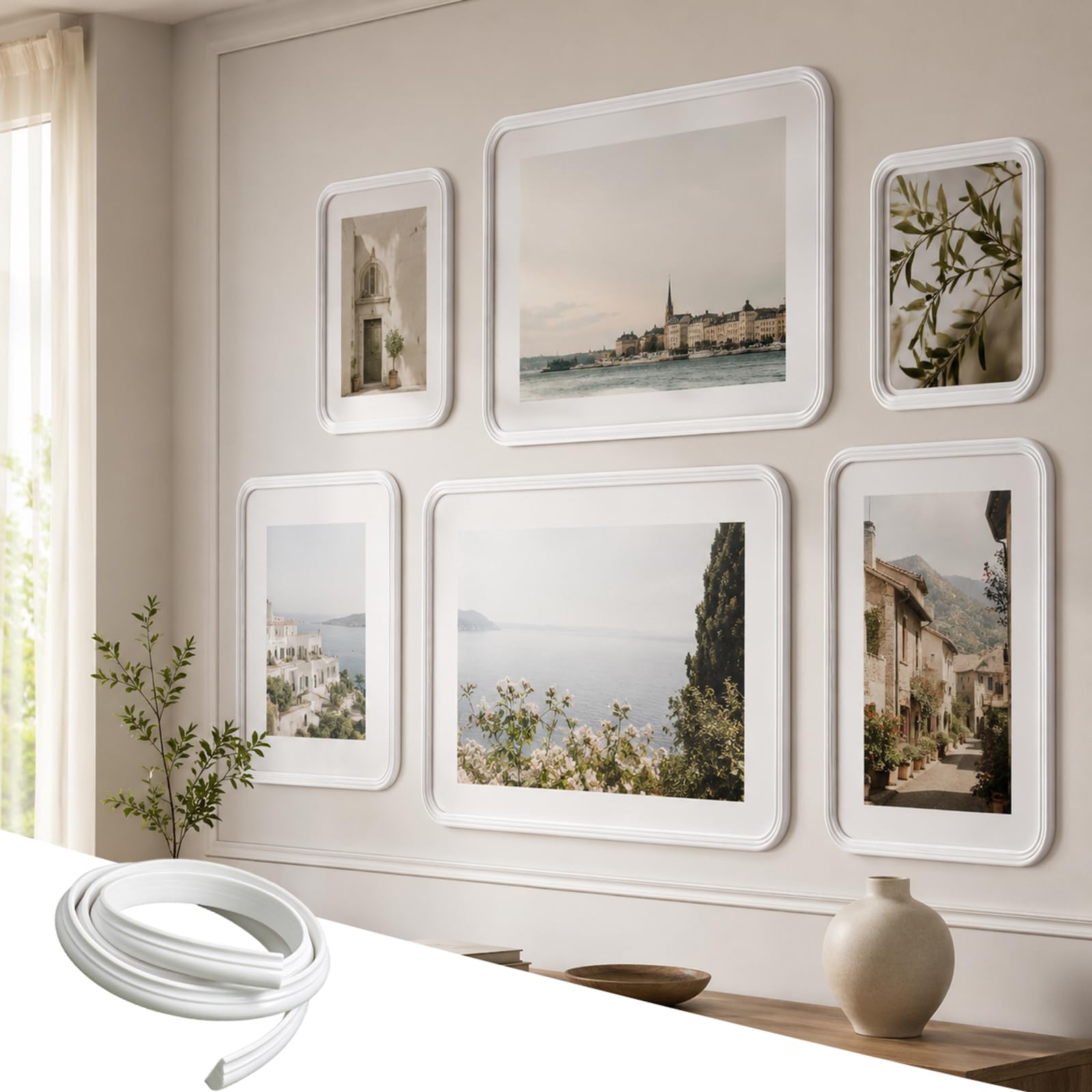 Wall Decoration Trim Flexible Molding for Mirror Window Door Frame L,5m