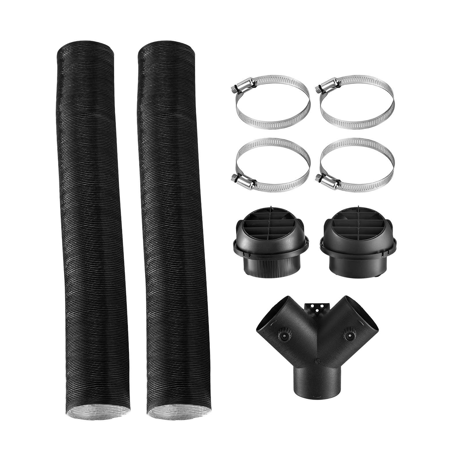 Connecteur De Conduit Pour Chauffage Diesel - Diamètre 90mm - Noir - Plastique - Neuf Sous Emballage