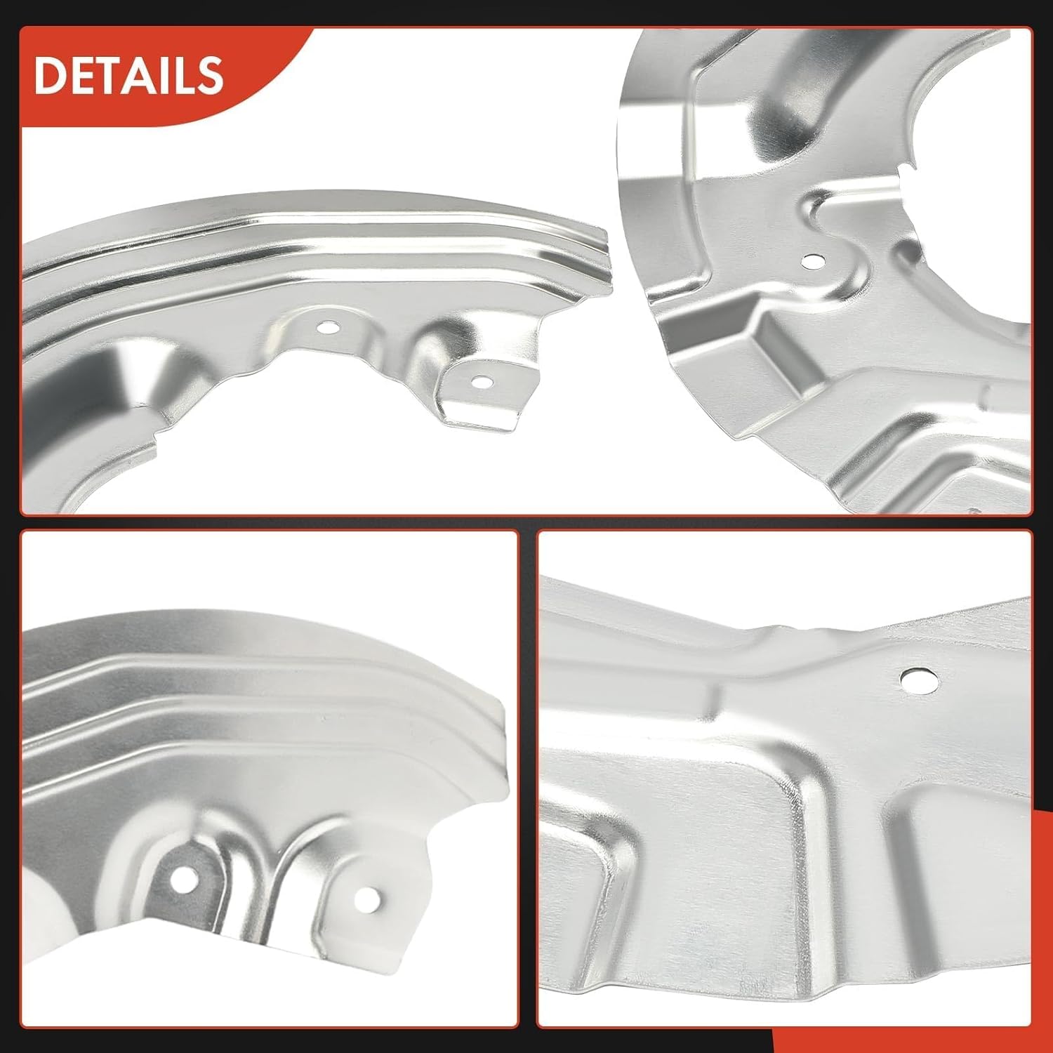 A-Premium Front Driver and Passenger Brake Dust Shield Compatible with Select BMW Models - 323i 2006-2011, 325i 2006, 328i 2007-2013, 330i 2004-2006, 335d 2009-2011, 335i, 335is, 128i, 135i, 135is, Z4