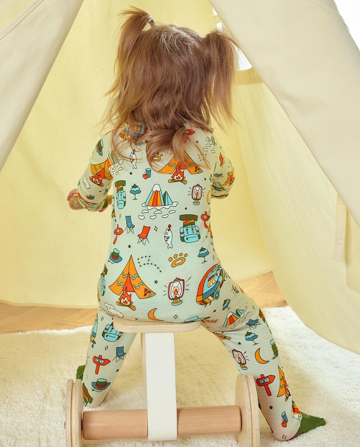 babee Reshinee Bamboo Viscose Baby Convertible Footie Pajama, Zipper Pajamas for Baby Boys & Girls, Sleep & Play Footed