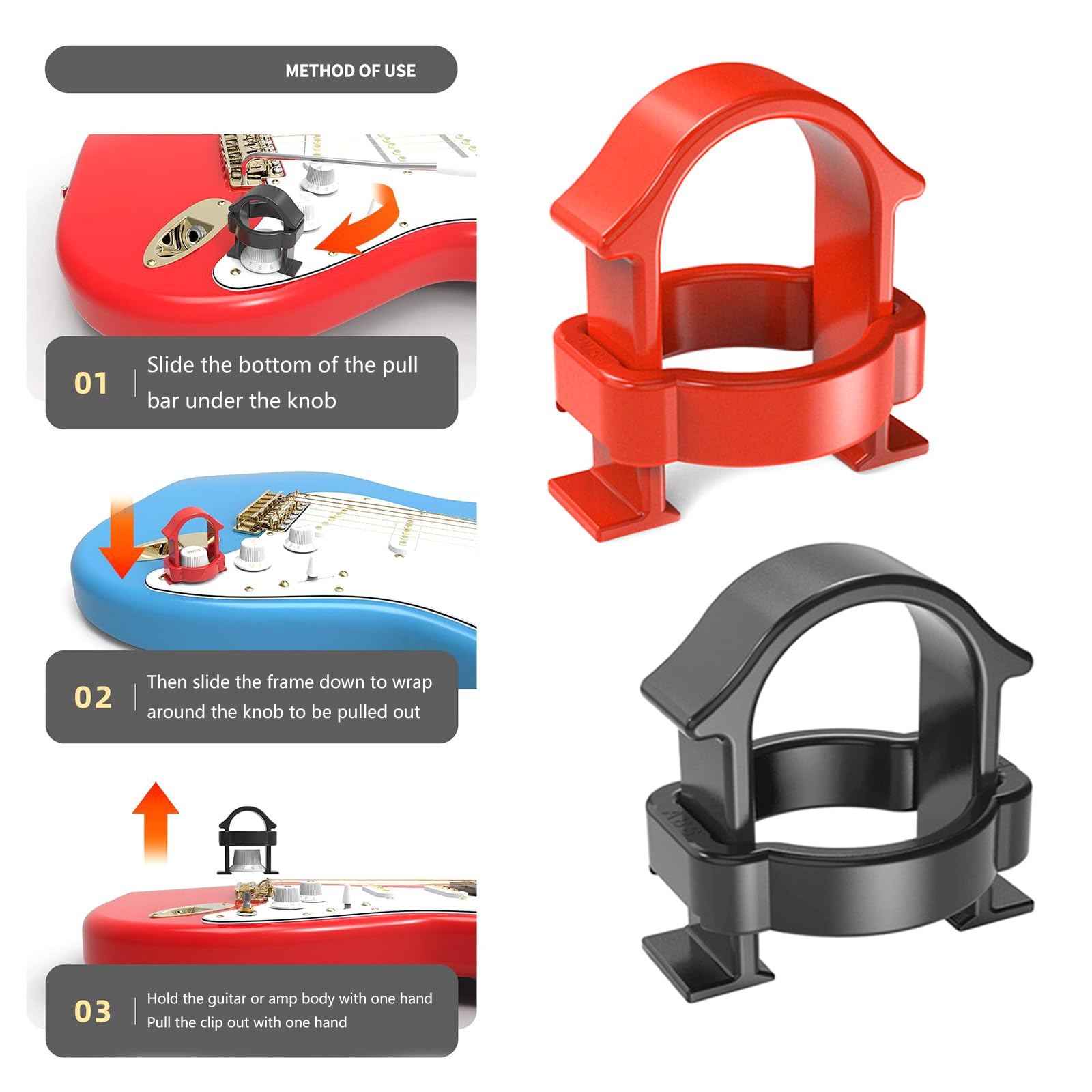 Estrattore Per Manopole Chitarra In MetallO - Strumento Sicuro Per Rimozione Boccole E Manopole - Foto 8