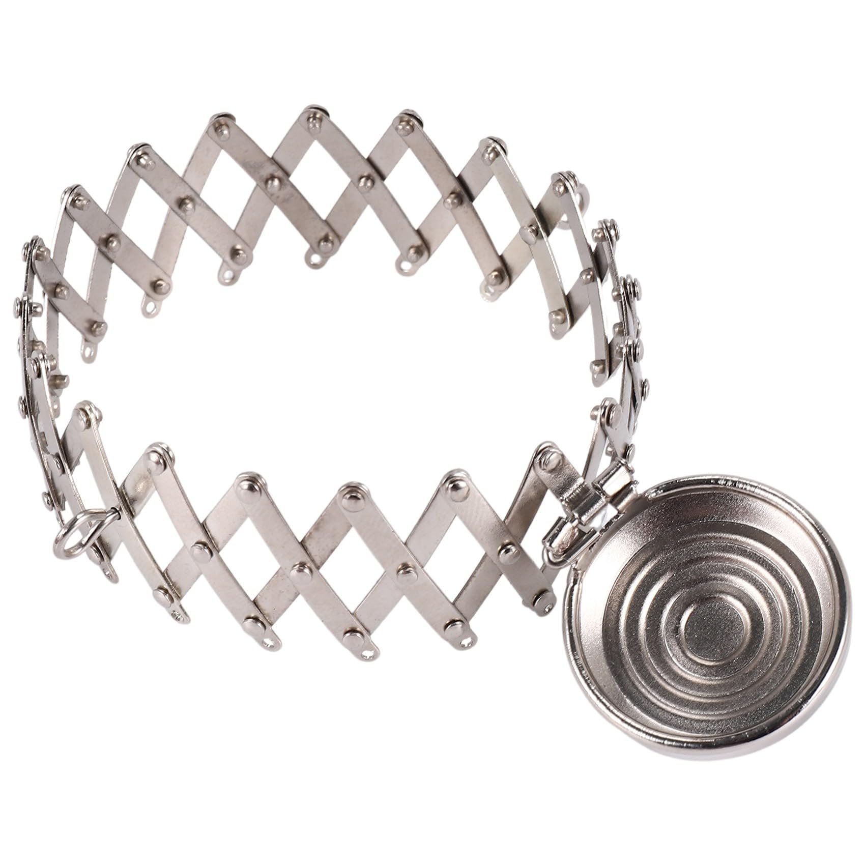 CTRLZS Round Finish Bags Hardware Purse Frame Parts Pen Bag Clutch Frame Clasp Coin Cylinder Purse Accessories(Silver)