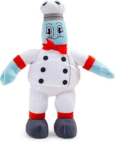 Cuphead Chef Saltbaker - Juguete de peluche de coleccionista de 8 pulgadas, animal de peluche suave para abrazar, coleccionable con licencia oficial