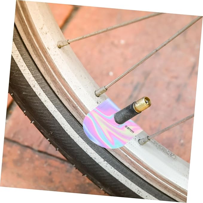 Sticker tapa válvula para bicicleta Kisangel diseño holográfico miniatura 5