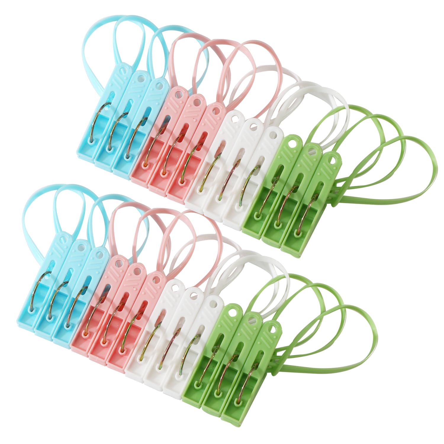 Amazon.com: SYXUPUMI 24 Pack Plastic Clothes Pins Heavy Duty