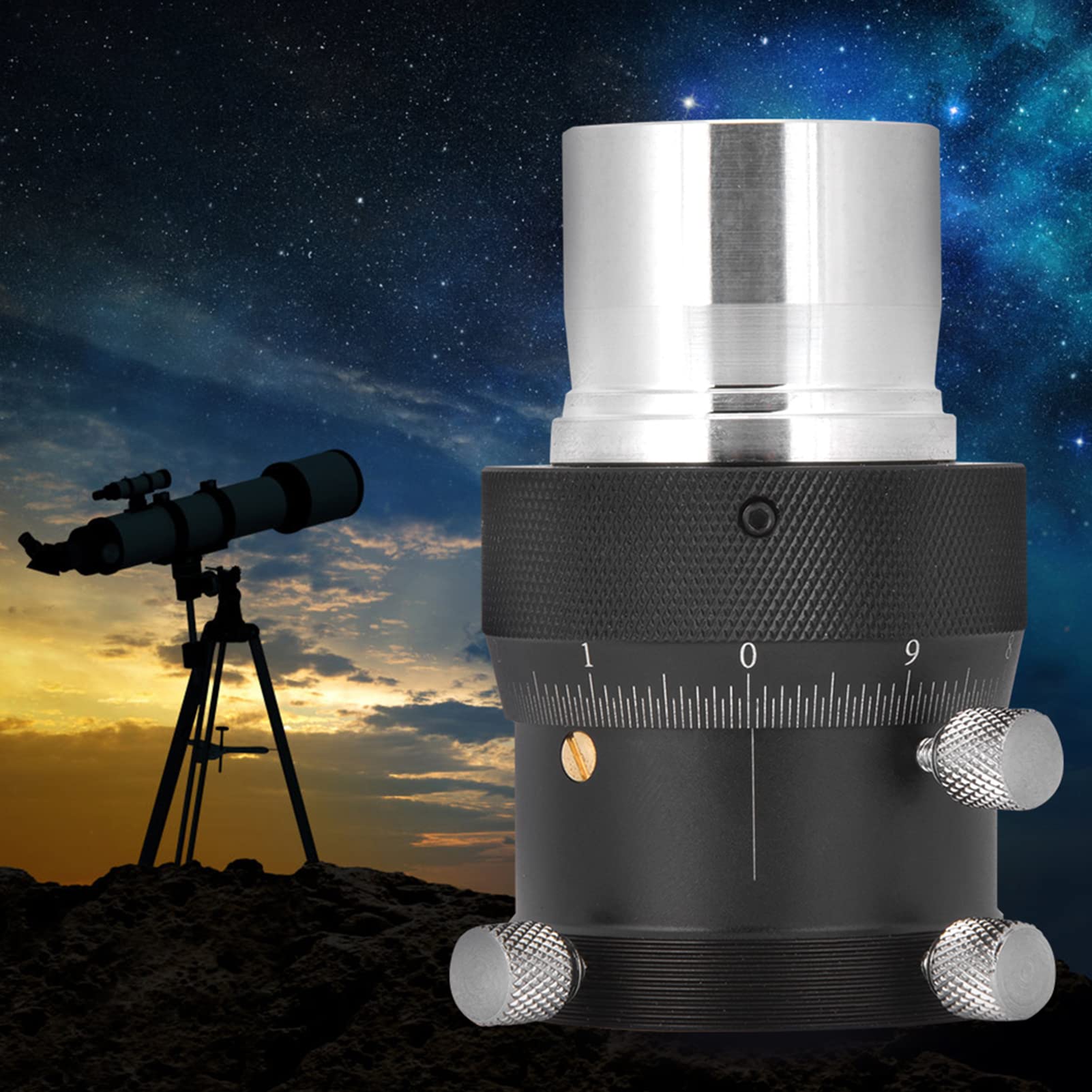 Enfocador Helicoidal Enfocador de Telescopio de 1,25 Otros Accesorios para Telescopios YZ18839 Aleación de Aluminio 10 Mm Trazo de Enfoque 1,25 Pulgadas Ajuste Fino Helicoidal