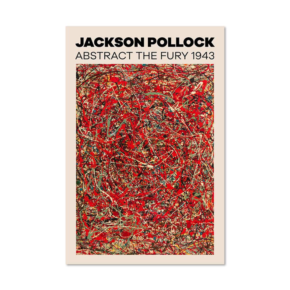 Amazon.co.jp: ジャクソンポロック抽象絵画インテリアファインアート