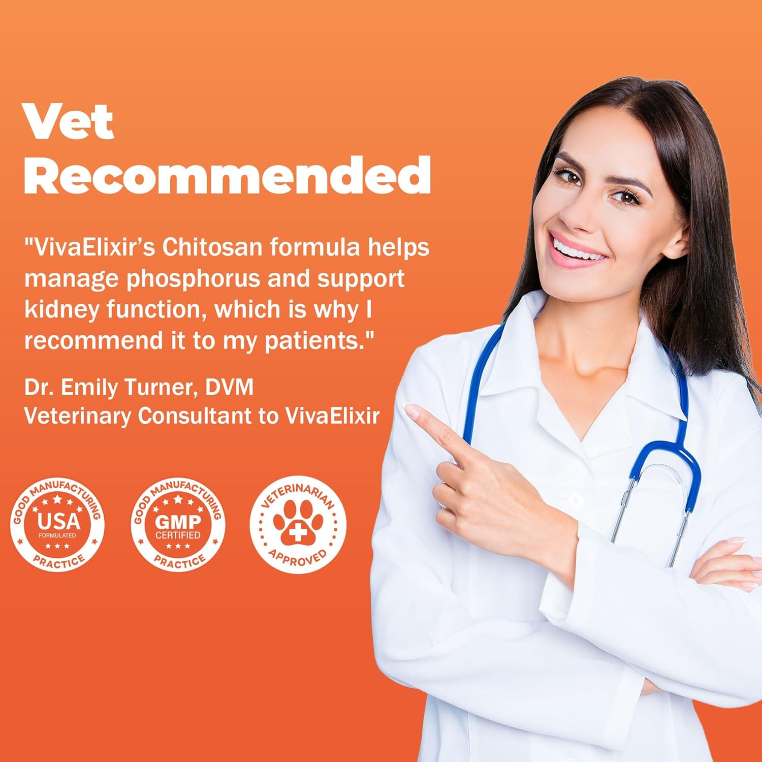 Chitosan Phosphate Binder for Cats and Dogs - Kidney Support Supplement - Supports Kidney Health and Helps Manage Toxins - Delicious Chicken Flavor - 180g Powder