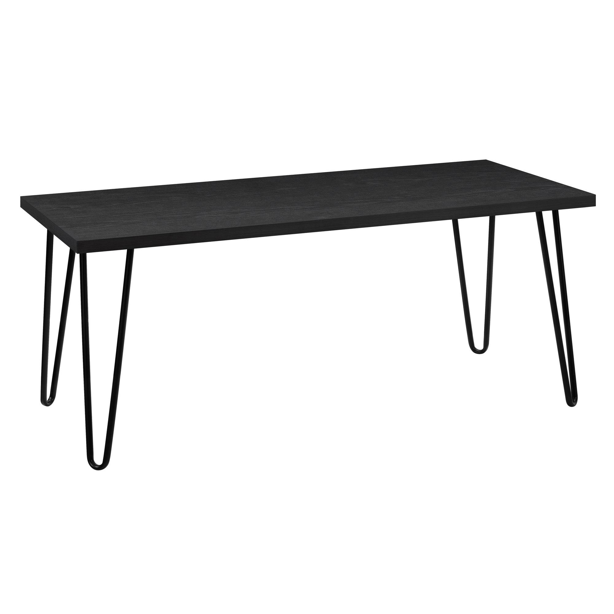 Ameriwood HomeOwen Retro Coffee Table, laminated Particleboard, Black, 42.7cm (H) x 106.6cm (W) x 49.51cm (D)
