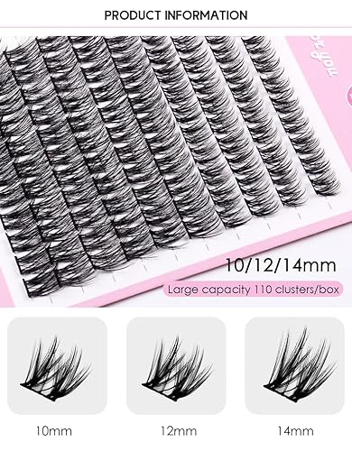 Miniatura 3 de 110 racimos de pestañas onduladas, pestañas individuales, racimos de pestañas mixtas, extensiones de pestañas postizas, extensiones de pestañas