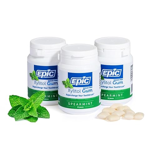 Miniatura 2 de Epic Xylitol - Paquete de goma de mascar de menta verde y menta  150 piezas de goma de mascar de menta verde y 275 mentas de menta, sin azúcar, sin