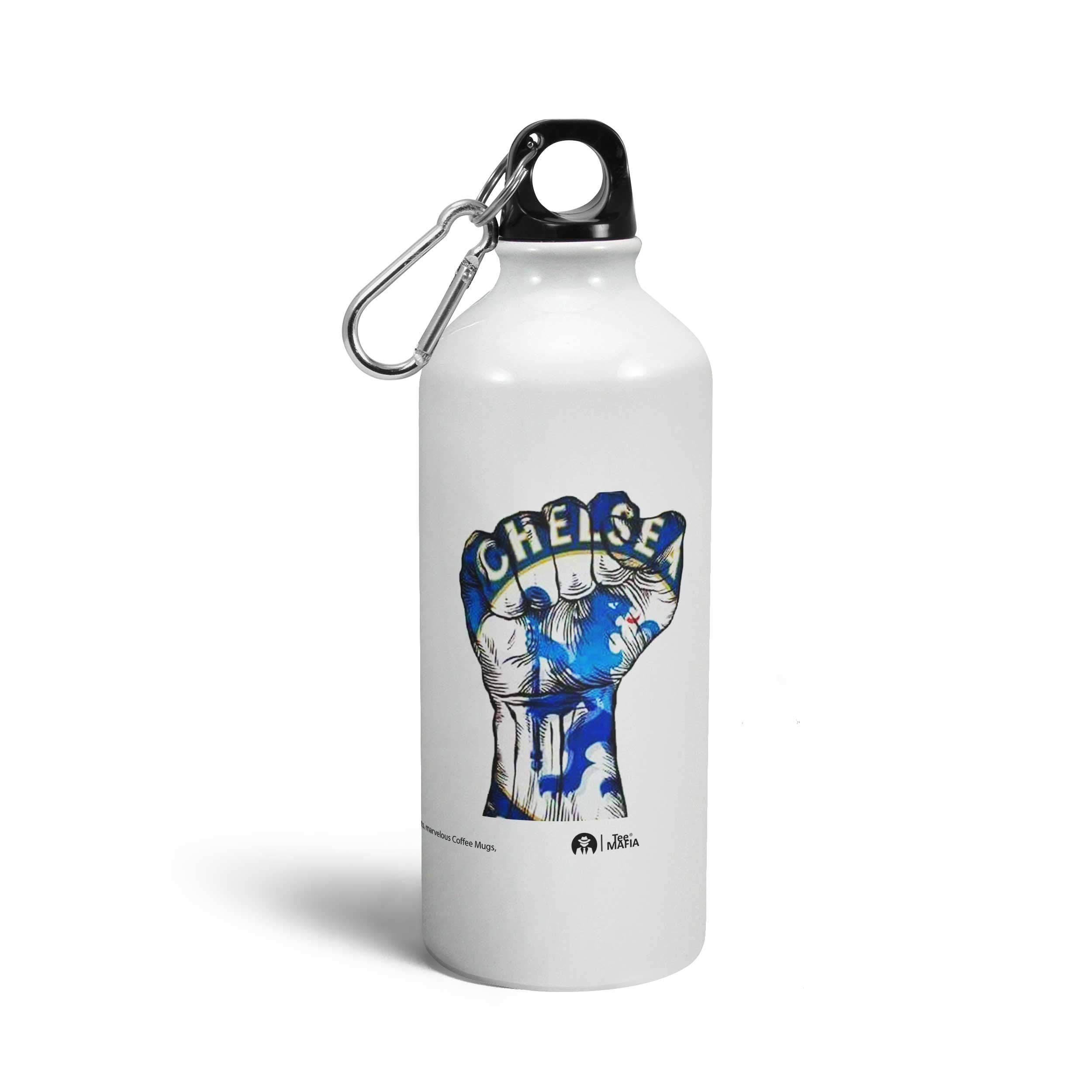 Tee Mafia® Designer Chelsea Fc Printed Sipper Bottle | Football Bottle | Hazard Sipper Bottle | Blue Is The Color Sipper Bottles | Printed Sipper Bottle - [600 Ml, Multicolor]