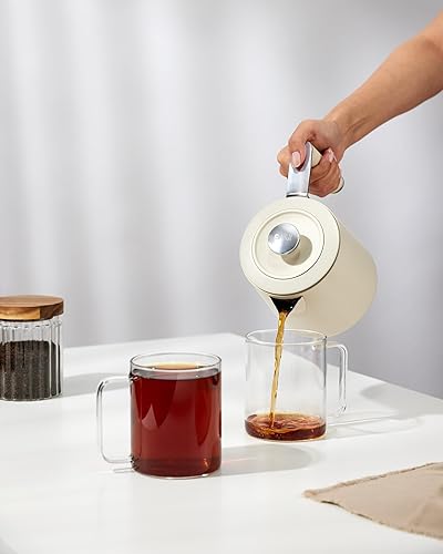 Miniatura 10 de Saki Turkish Tea Maker Machine Pro, Tetera eléctrica de doble olla 1.75L 120V, 120 minutos de mantenimiento del calor, acero inoxidable sin BPA,