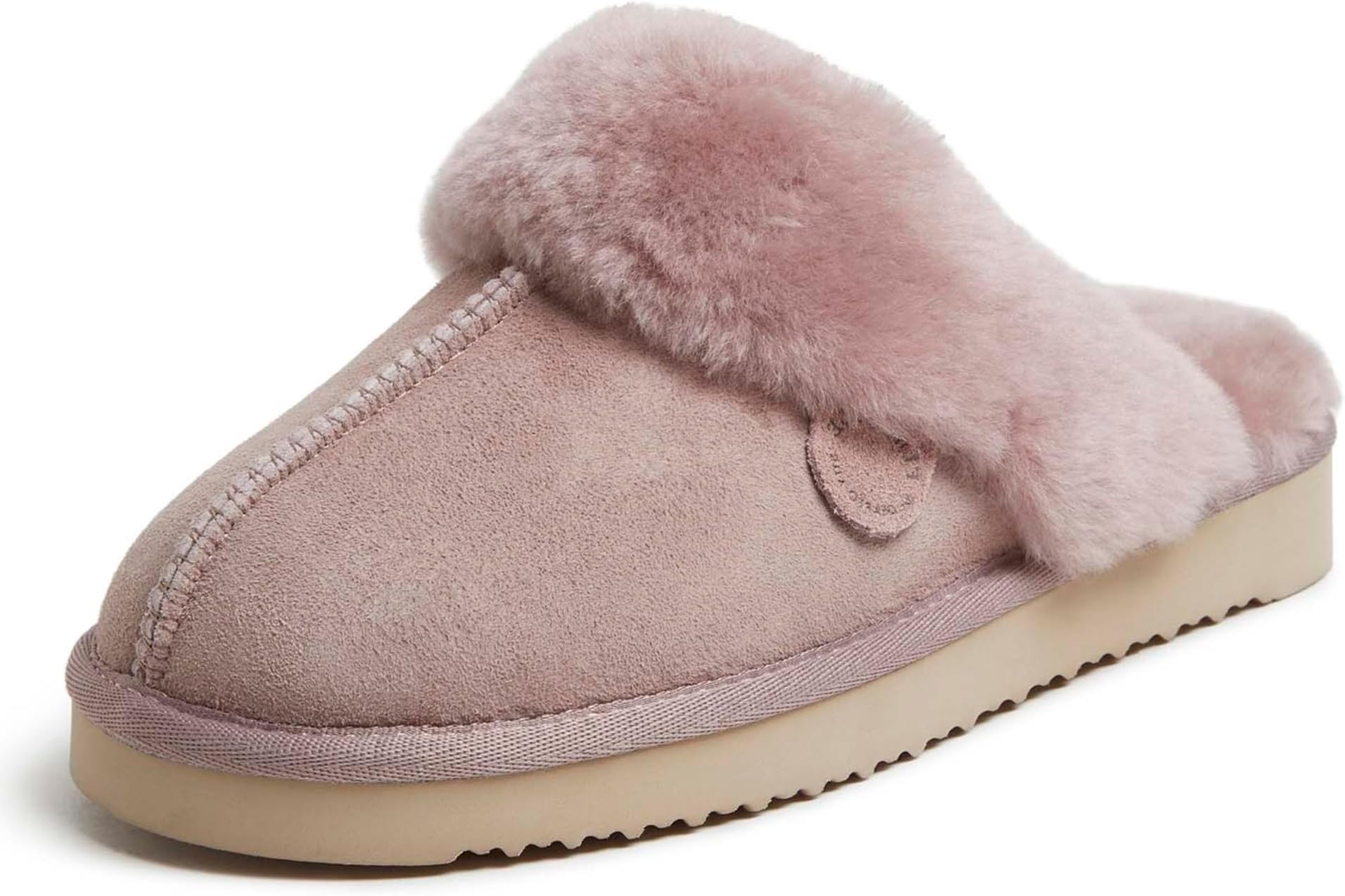 Women's Fireside Sydney Shearling Fur Indoor/Outdoor Scuff Slipper with Wide Widths