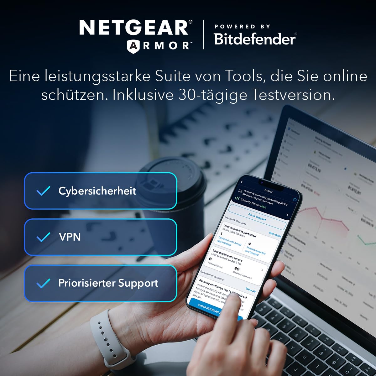 NETGEAR Orbi Serie 370 | Mesh WiFi 7 System | RBE372 | Mesh WiFi 7 Router + 1 Satellit | Bis zu 3,6 Gbit/s | Abdeckung bis 240 m² | 70 Geräte | 2,5-GB-Internetport | Dual-Band BE3600 | 2 Pack