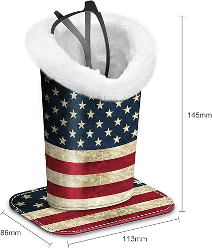 Miniatura 186 de Fintie Soporte para anteojos forrado de felpa con base magnética, estuche de cuero vegano prémium para lentes