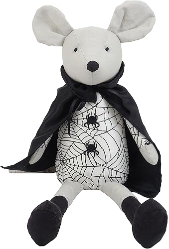Miniatura 10 de MON AMI Peluche Bellamy de murciélago gris, 15 x 14 pulgadas, juguete de murciélago de Halloween de alta calidad, uso como decoración de