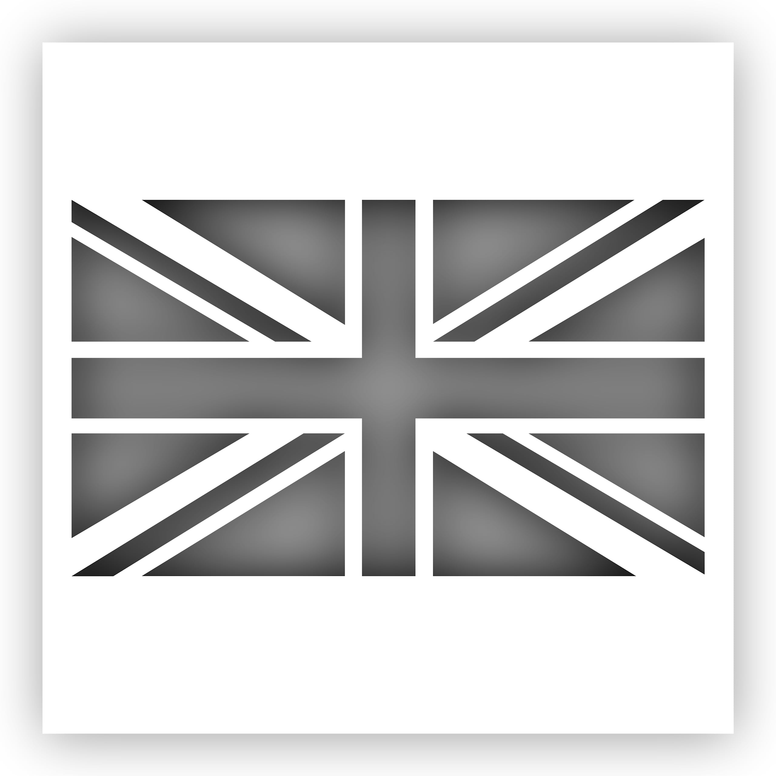 British Flag Union Jack Stencil - Choose a Size - Laser-Cut Reusable ...