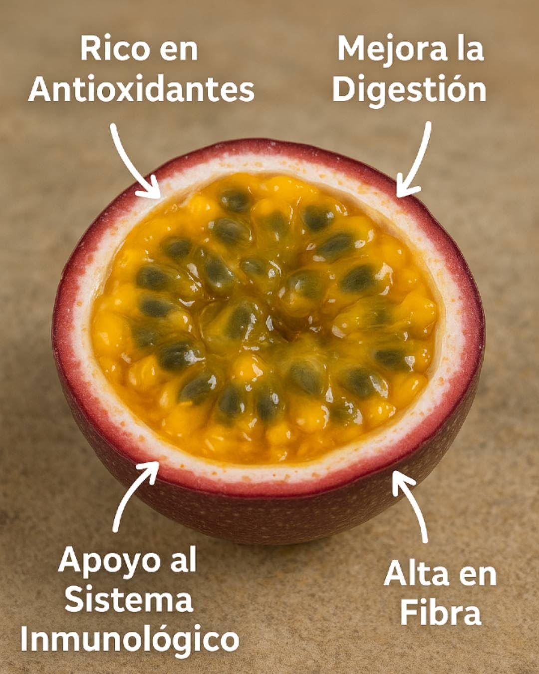 Vitalem – Boîte de maracuja 1,5 kg | Fruit de la passion | Fruit frais tropical de saison | 100% naturel et durable | Culture locale (Málaga) | Passion fruit idéal pour smoothies, milk-shakes et yaou