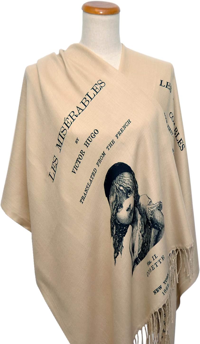 Les Misérables by Victor Hugo Shawl Scarf (English version)