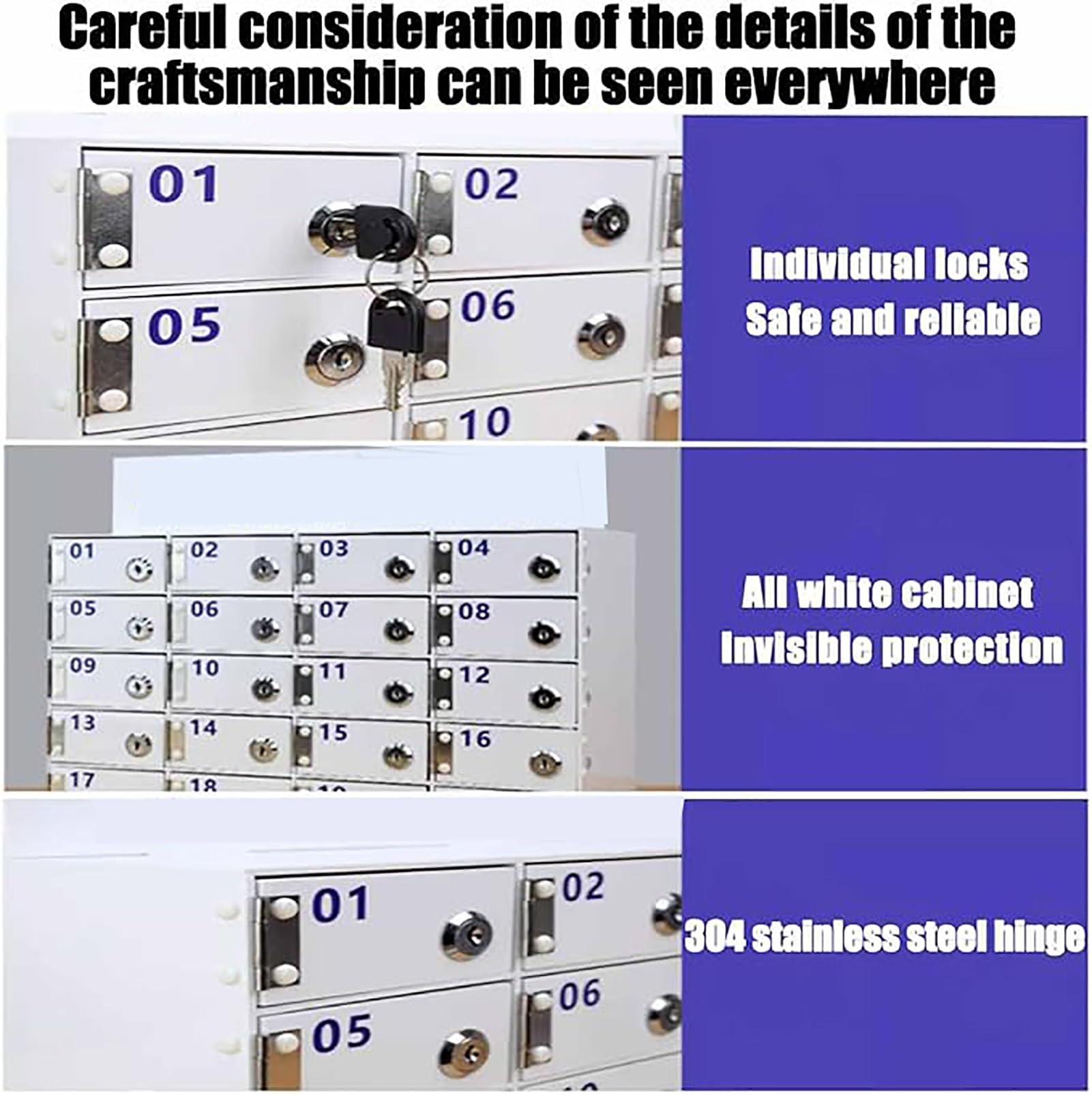 Contenitore Porta cellulari in Lega di Alluminio con Ruote, 48/60/72 Scomparti, armadietto per cellulari Ideale per l'organizzazione in scuole e uffici.