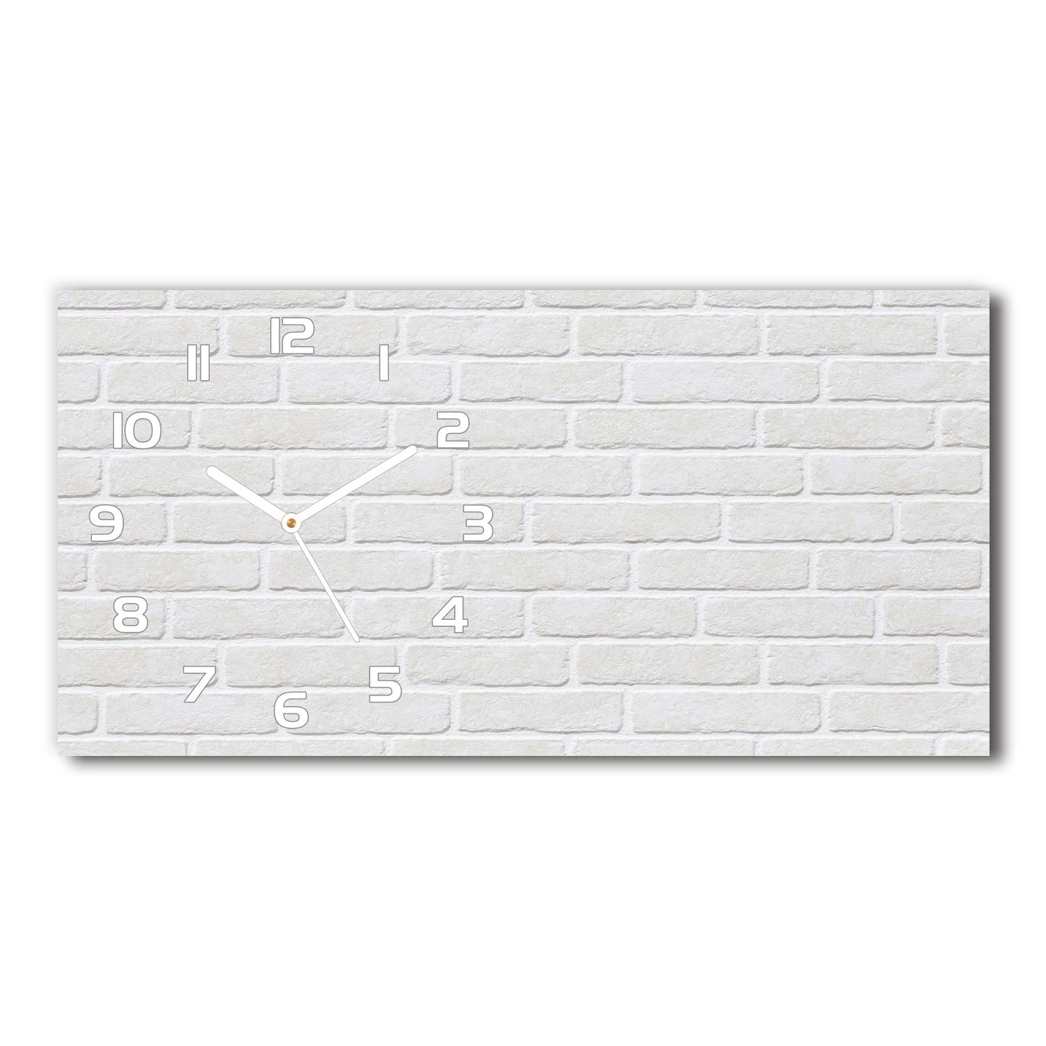 Horloge en verre 60x30cm silencieuse sur pied design Tulup pour maison