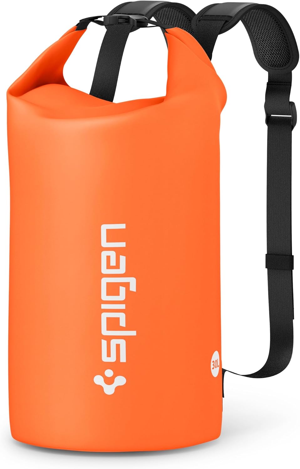 Spigen AquaShield Waterproof Dry Bag Backpack A631, 30L Roll Top Lightweight Dry Storage Bag for Travel, Swimming, Boating, Kayaking, Camping and Beach