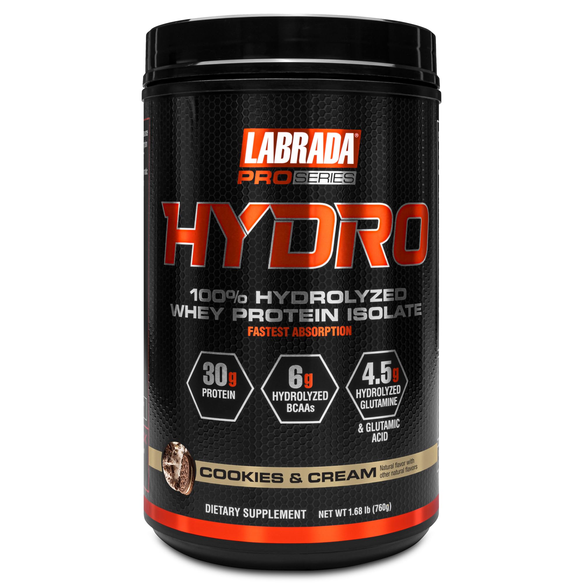 Labrada Hydro 100% Pure Hydrolyzed Whey Protein Isolate Powder, Lactose Free, Glutamine, Fastest Digesting Whey Available, Instant Mixing, Delicious Taste 48 Servings 4lb (Vanilla) — Amazon image 10