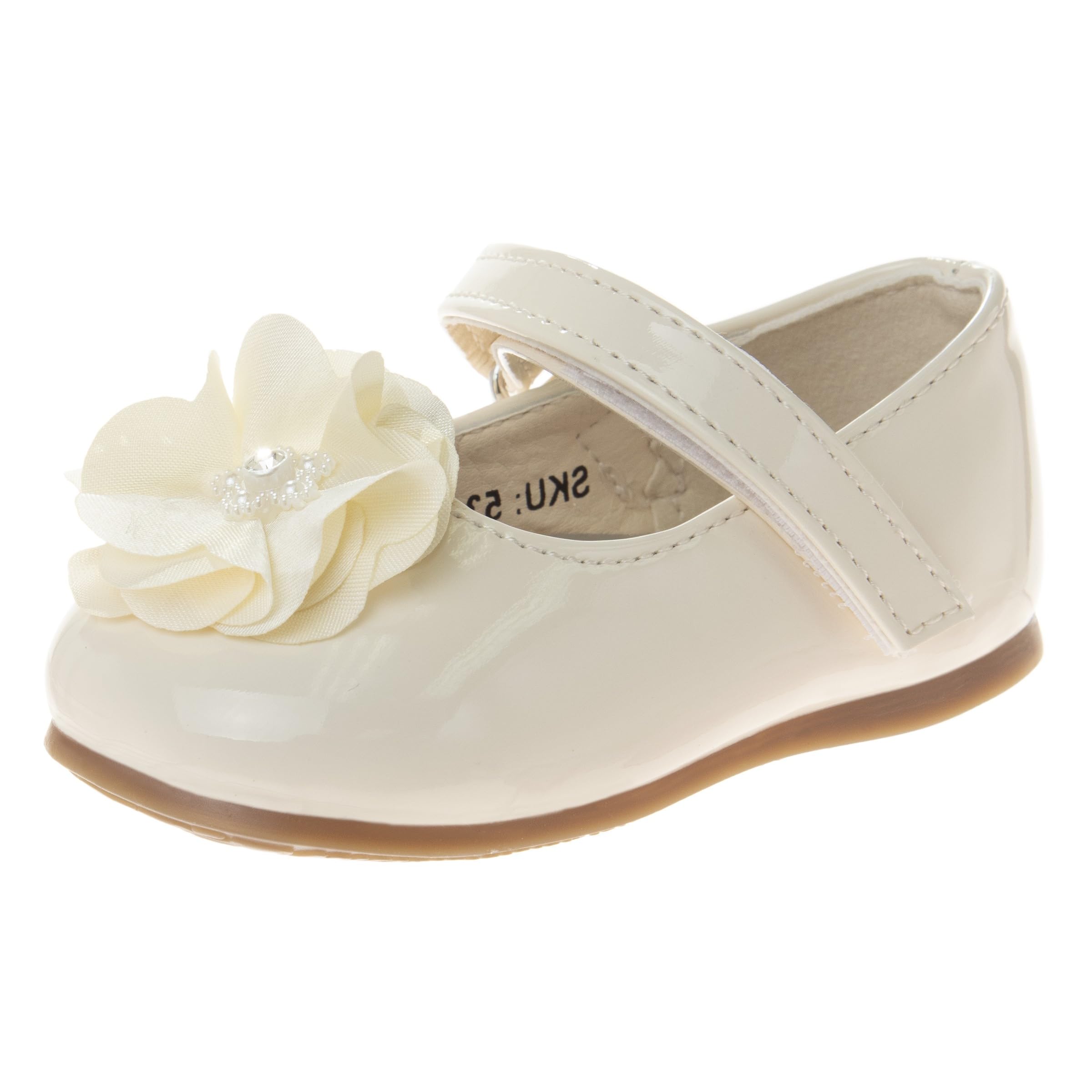 Josmo Baby-Girls Girls Mary Jane Flats with Flower