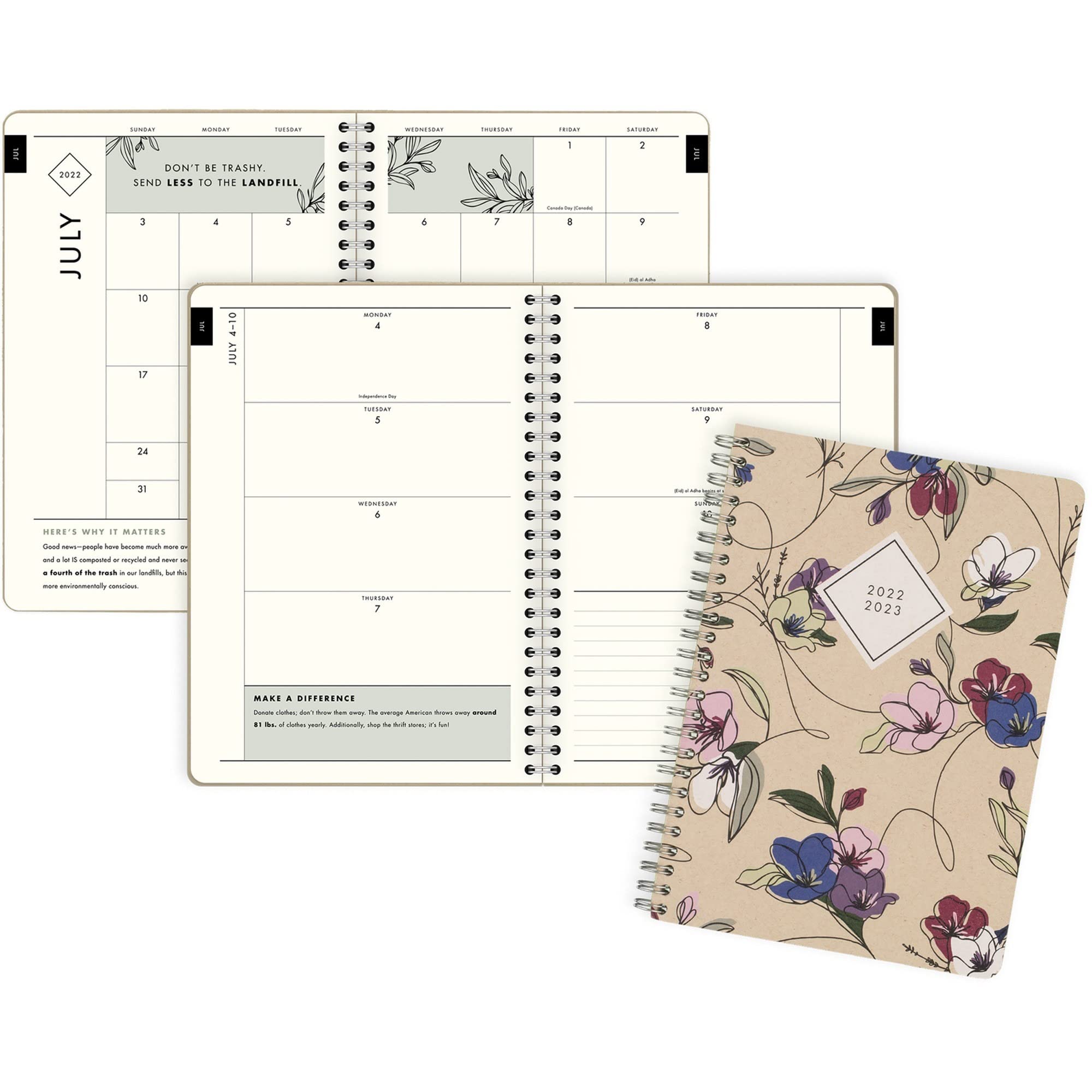 Acco Brands AAGGP10200A Cambridge Green Academic Planner - Weekly & Monthly