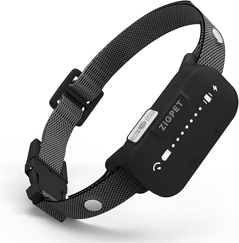 Zigpet Collar antiladridos para perros, collar recargable para ladridos de perro con 7 sensibilidades ajustables, impermeable, antiladridos, collar