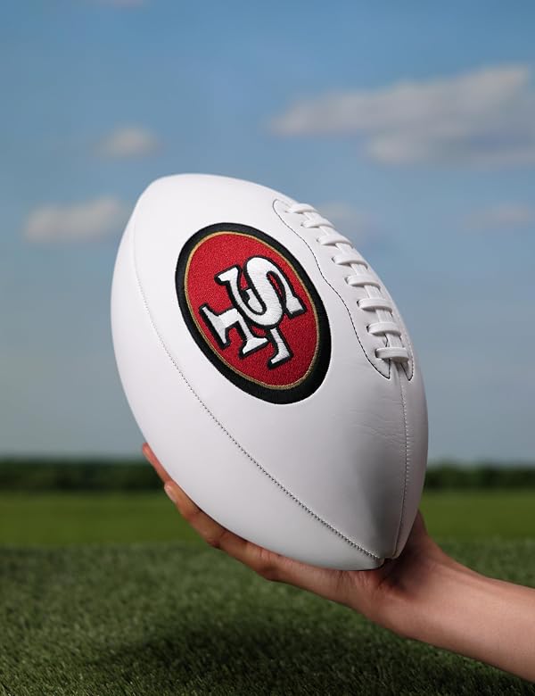 WILSON NFL Live Signature Autograph Football - Official Size, San Francisco 49ers by WILSON - Used condition - Image 2