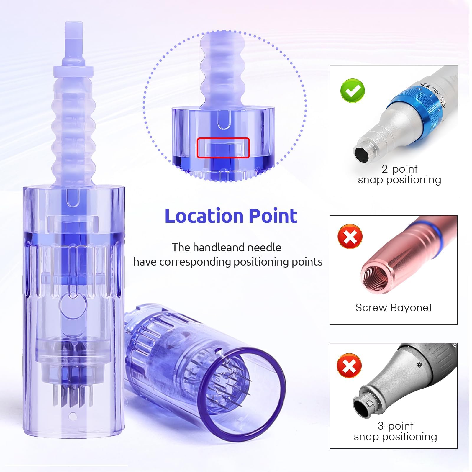 20 pezzi Dermapen Microneedling 36 Aghi Needles Cartucce di Ricambio per Derma Pen, 36pin Microneedle per Micro Needling Viso e Micra Needling Viso, Compatibili con Derma Pen Ultima A6 (20pcs/36pin)