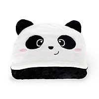 Legami - Coperta con Cappuccio Cosy Hugs! Tema Panda, con Tasche Scaldamani e Cappuccio