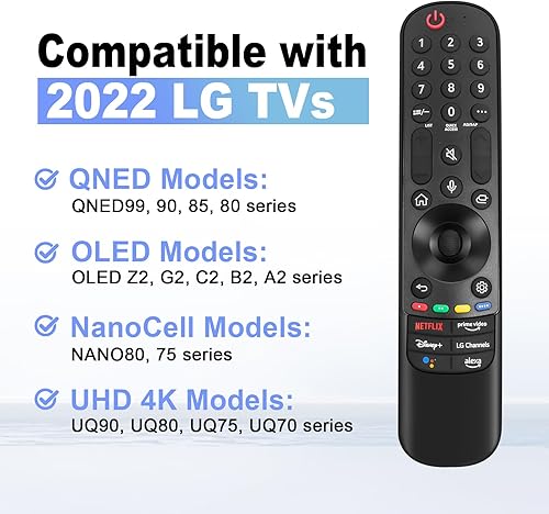 Miniatura 3 de Mando a distancia mágico para LG-Smart-TV, control remoto, repuesto con puntero y función de voz, compatible con LG 2019-2024 UHD OLED QNED NanoCell