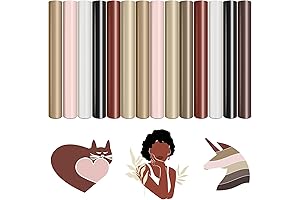 14-Pack Brown Iron-on Vinyl for Cricut and Silhouette